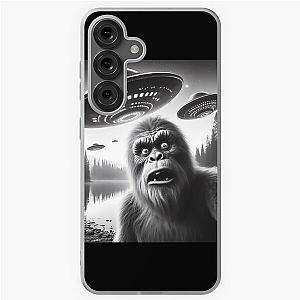 Funny bigfoot sasquatch UFO Samsung Galaxy Case