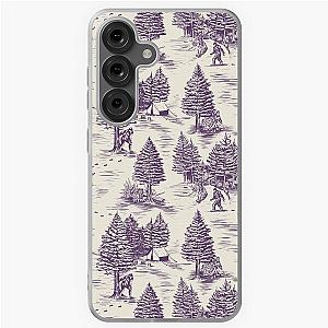 Bigfoot Sasquatch Toile de Jouy in Purple Samsung Galaxy Case