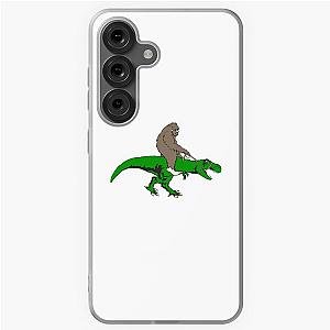 Bigfoot riding T RexSamsung Galaxy Case