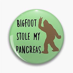 Bigfoot Stole My Pancreas Green Pin