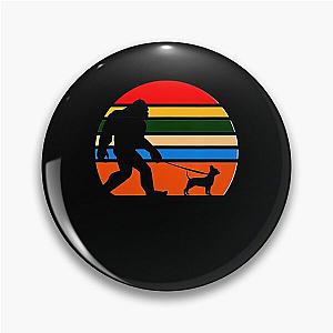 Dog Lover Bigfoot Vintage Pin