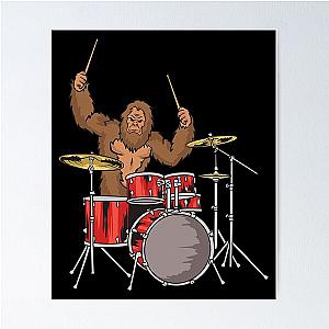 Bigfoot Drummer Poster