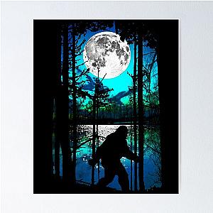 Bigfoot Moon Poster