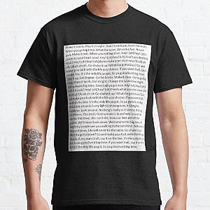 Lyrics to Big Time Rush   	 Classic T-Shirt RB2711