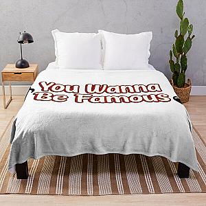 You Wanna be famous Big Time Rush Song Lyrics Throw Blanket RB2711