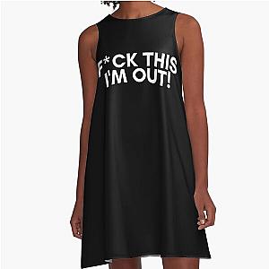 Bill Burr Meme Hoodie A-Line Dress