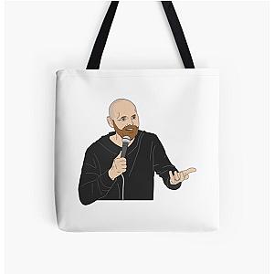 Bill Burr Over Print Tote Bag