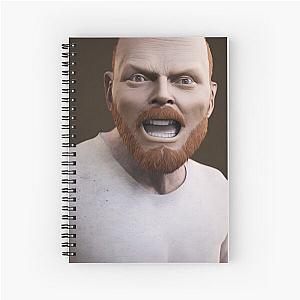Bill Burr 3D Render Spiral Notebook