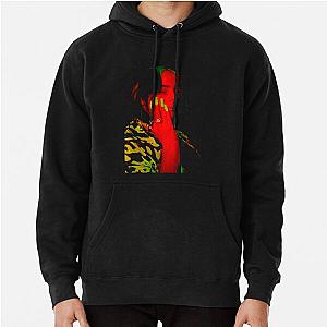 Official Billie Eilish Red Photo Neon Black T-Shirt Pullover Hoodie RB1210