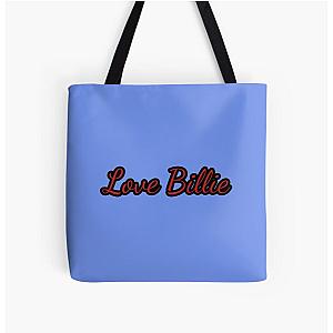 Love Billie Typography    All Over Print Tote Bag RB1210