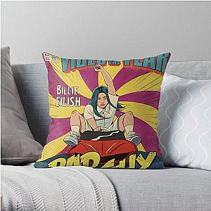 Funny Bad Guy Comics Poster Throw Pillow RB1210