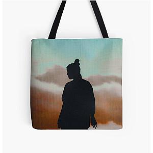 Black Awesome Silhouette Billie All Over Print Tote Bag RB1210