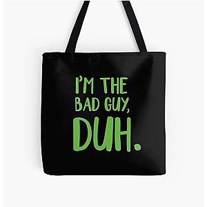 I'm The Bad Guy, Duh Green All Over Print Tote Bag RB1210