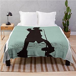 Black Awesome Silhouette Billie Throw Blanket RB1210