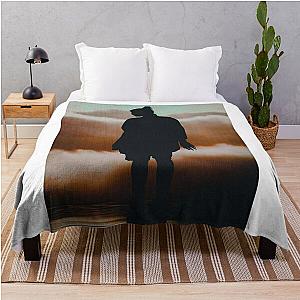 Black Awesome Silhouette Billie Throw Blanket RB1210