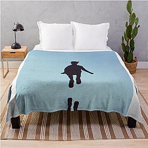 Black Awesome Silhouette Billie Throw Blanket RB1210