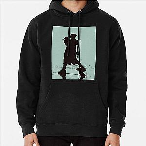 Black Awesome Silhouette Billie Pullover Hoodie RB1210