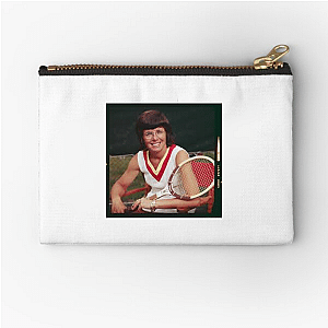 Trailblazing Athlete Billie Jean King Zipper Pouches