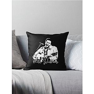 Poster Bill Withers black and white Throw Pillow