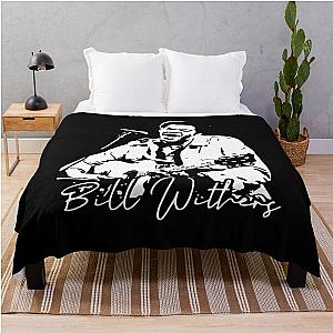 Poster Bill Withers black and white Throw Blanket