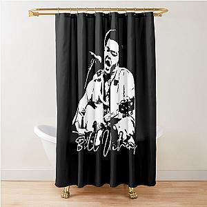 Poster Bill Withers black and white Shower Curtain