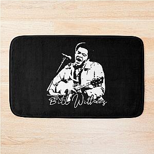 Poster Bill Withers black and white Bath Mat