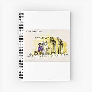 RIP Bill Withers Cartoon Spiral Notebook