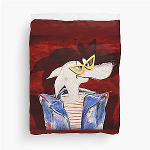 Bad Boy Vibes! Billy Idol alter ego. Watercolor collage Duvet Cover