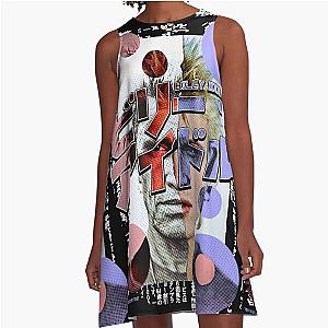 Billy Idol Kanji A-Line Dress