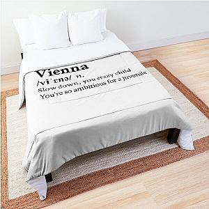 Billy Joel Aesthetic Quote Lyrics Vienna Comforter