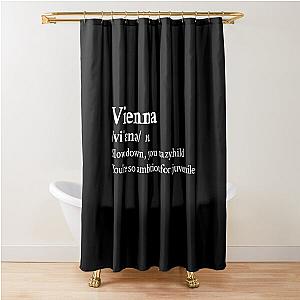 Billy Joel Aesthetic Quote Lyrics Vienna Black Shower Curtain