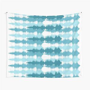 "Piano Man" by Billy Joel Sound Wave Pattern Design Blue Tapestry