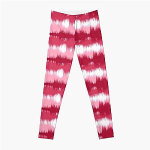 "Piano Man" by Billy Joel Sound Wave Pattern Design Red Leggings