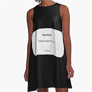 Vienna by Billy Joel "Vienna waits for you" IPhone Reminder A-Line Dress