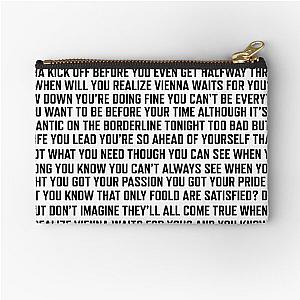 Vienna, Billy Joel Zipper Pouch