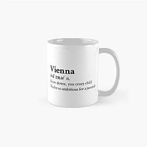 Billy Joel Aesthetic Quote Lyrics Vienna Classic Mug