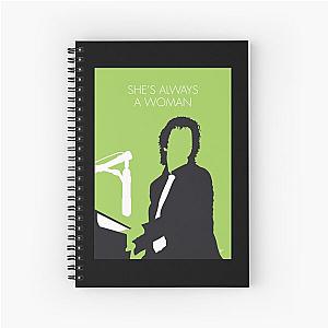 Billy Joel Minimal Music poster Spiral Notebook