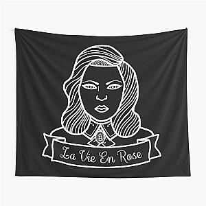 Bioshock Elizabeth La Vie En Rose White Outline Tapestry