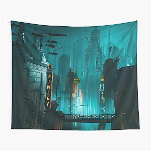 Bioshock Rapture City Gaming Underwater City Tapestry