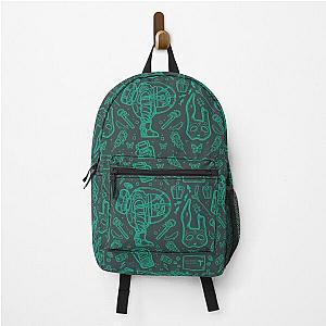 Bioshock Rapture Items Pattern Blue Backpack