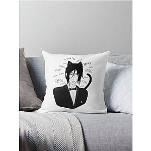 Bassy Cat - Black Butler Fan Art Throw Pillow