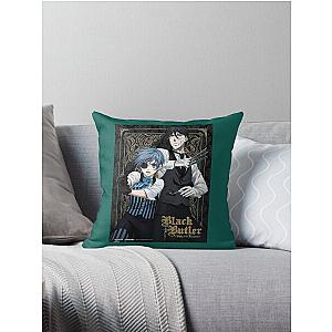 black butler blue   Throw Pillow