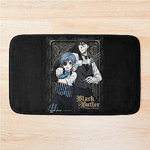 black butler blue Bath Mat