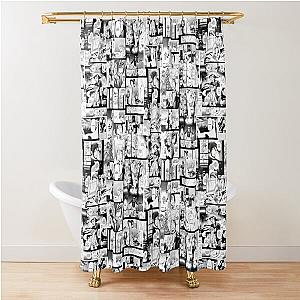 Black butler manga collage Shower Curtain