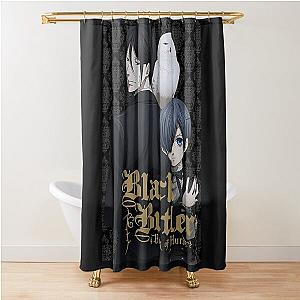 black butler black Shower Curtain