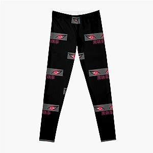 Black butler Sebastian's eyes with pink text Leggings