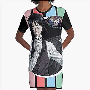 black butler rainbow Graphic T-Shirt Dress