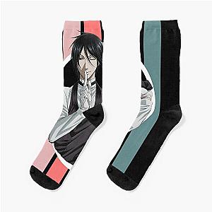 black butler rainbow Socks