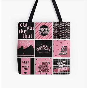 Blackpink Bags - BLACKPINK - THE ALBUM Pattern All Over Print Tote Bag RB0401 [ID1796]