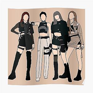 Blackpink Posters - BLACKPINK KILL THIS LOVE (OT4) Poster RB0401 [ID1490]